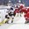 BUFFALO, NEW YORK - JANUARY 2: USA's Adam Fox #8 skates with the puck while Russia's Dmitri Samorukov #25 defends during quarterfinal round action at the 2018 IIHF World Junior Championship. (Photo by Matt Zambonin/HHOF-IIHF Images)


